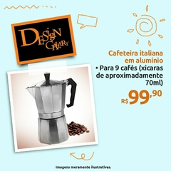 Cafeteira Italiana 9 Cafés - 450ml