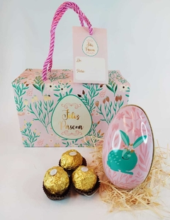 Kit Páscoa - Lata Ovo + 3 Bombons Ferrero Rocher + Embalagem de Presente - comprar online
