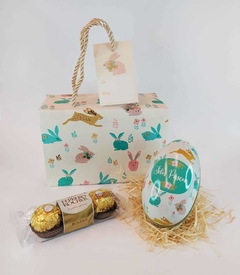 Kit Páscoa - Lata Ovo + 3 Bombons Ferrero Rocher + Embalagem de Presente - loja online
