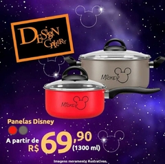 Panela com Tampa Disney Mickey Mouse - 1,3L