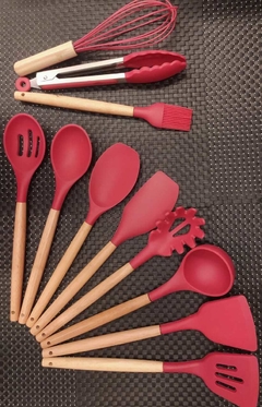 Imagem do Conjunto de Utensílios de Silicone - 12 Peças