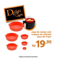 Jogo de Formas para Air Fryer - 6 peças - comprar online