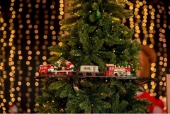 Trem para Árvore de Natal com Som, Movimento e Led - 23 peças