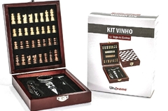 Kit Vinho com Jogo de Xadrez