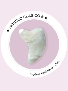 SET CLASICO 2: GUASHA CLASICA ONIX BLANCO + ACEITE FACIAL en internet