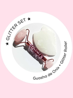 GLITTER SET - Guasha Onix + Roller - comprar online