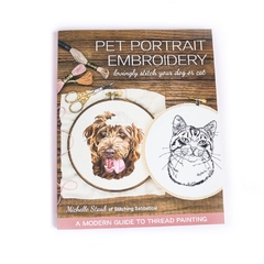 Livro [em inglês] Pet Portrait Embroidery - Michelle Staub @stitchingsabbatical
