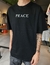 remera peace - oversize - ( negra ) - comprar online