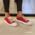 zapatillas milan - de lona - base inyectada - ( roja ) - comprar online