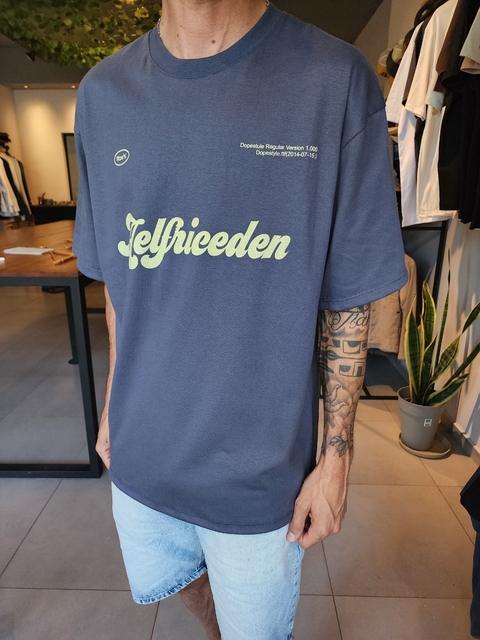 remera aelfrieenden - oversize - ( azul )