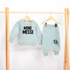 Conjunto Friza Verde Mini Messi