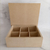 Caja de Té x6 con Tapa Lisa 24x19x9 cm (mdf 3 mm) - MDF0187 - comprar online