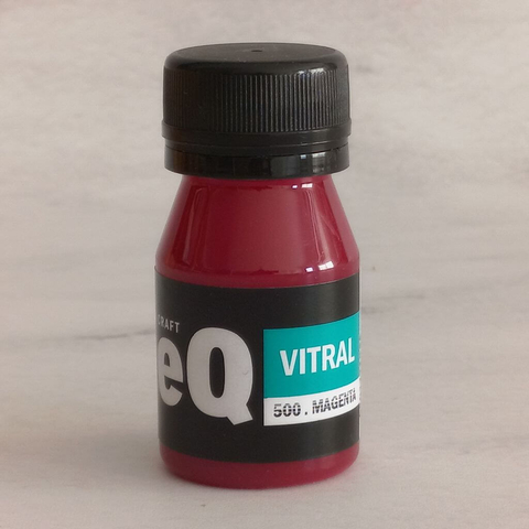 EQ Arte Laca Vitral al Agua Magenta - 37 cc - EQ-1300-500-37