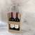 Porta Vino Vertical Doble (con manija soga) - 0x0x0 cm (mdf 3 mm) - MDF0311