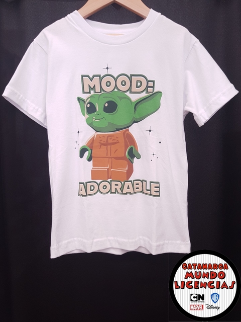 Remera Nino Baby Yoda Star Wars Blanca