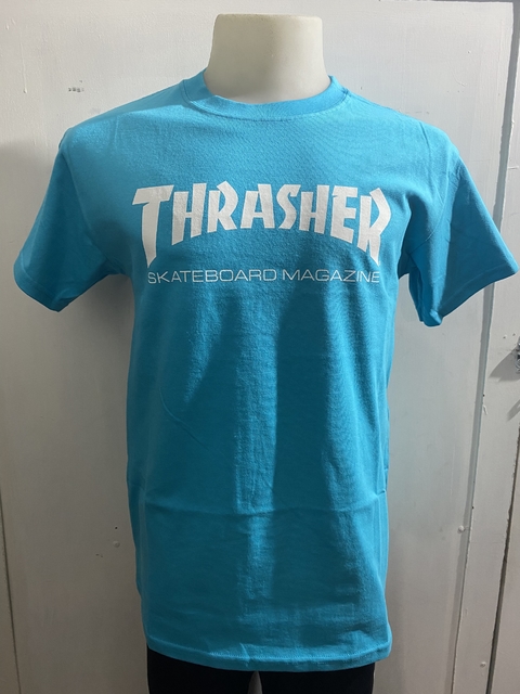 Remera Thrasher Skatemag Turquesa