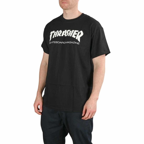 Remera Thrasher Skatemag Negra