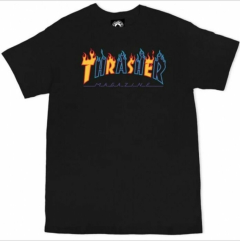 Remera Thrasher Double Flame