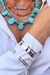 Bracelete Mila Chapa Fina Dupla - comprar online