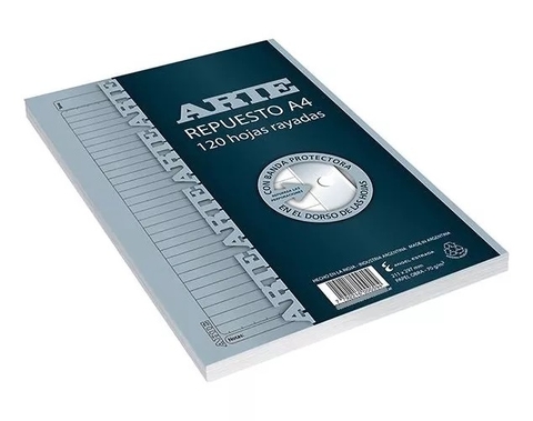 REPUESTO ARTE A4 X 120 HOJAS.