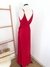 Vestido longo babado - Vermelho - loja online