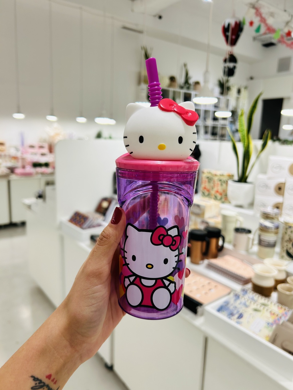 Vaso Infantil Con Figura 3d Hello Kitty