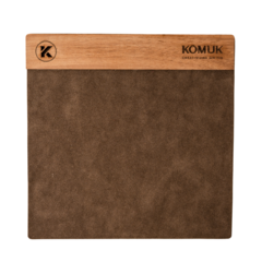 Mouse pad con detalle en madera (Opc. Logo, frase o nombre)