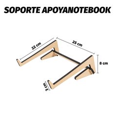 Soporte Apoya Notebook (Opc. Logo, frase o nombre) - Komuk Argentina