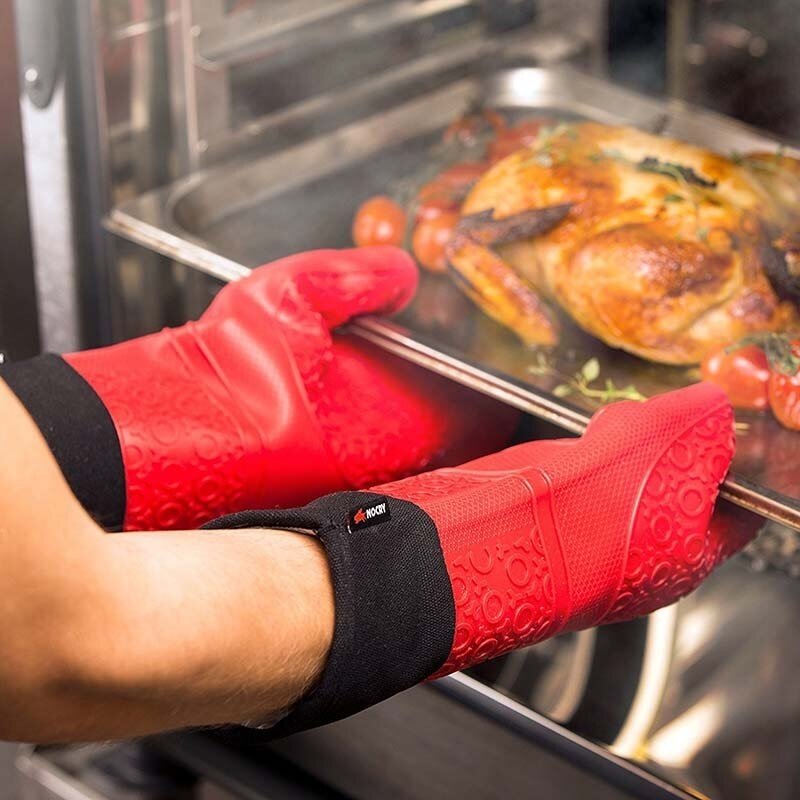 Guante de silicona resistente al calor para horno, guantes para