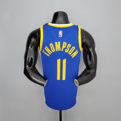 75 ANOS - Camisa Golden State Warriors Silk - Curry 30, Thompson 11 - Wide Importados