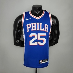 Camisa Philadelphia 76ers Silk 2021 - Embiid 21, Simmons 25