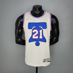 Camisa Philadelphia 76ers Silk 2021 - Embiid 21, Simmons 25