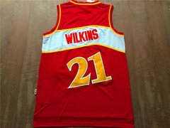 Camisa Retrô Atlanta Hawks - Webb 4, Wilkins 21 na internet