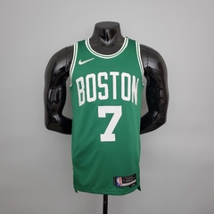 75 ANOS - Camisa Boston Celtics Silk - Tatum 0, Brown 7