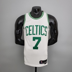 75 ANOS - Camisa Boston Celtics Silk - Tatum 0, Brown 7 - Wide Importados
