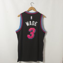 Camisa Miami Heat City Edition - Wade 3, Butler 22, Herro 14 - Wide Importados