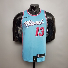 Camisa Miami Heat Silk - Wade 3, Adebayo 13, Butler 22, Herro 14