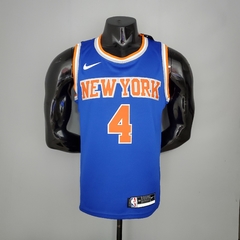 Camisa New York Knicks Silk - Barrett 9, Rose 4 - Wide Importados
