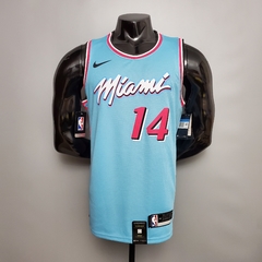 Camisa Miami Heat Silk - Wade 3, Adebayo 13, Butler 22, Herro 14 - loja online