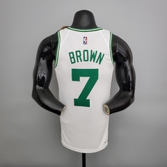 75 ANOS - Camisa Boston Celtics Silk - Tatum 0, Brown 7 na internet