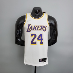 75 ANOS - Camisa Los Angeles Lakers Silk - James 6, Davis 3, Bryant 24 - loja online