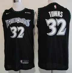 Camisa Minnesota Timberwolves Retrô - Towns 32, Garnett 21