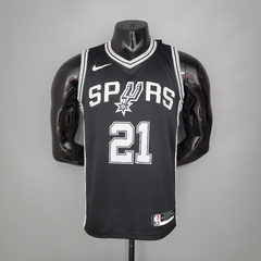 Camisa San Antonio Spurs Silk 2021 - Duncan 21, Parker 9, Ginobili 20 - loja online