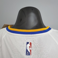 75 ANOS - Camisa Golden State Warriors Silk - Curry 30, Thompson 11 na internet