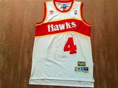 Camisa Retrô Atlanta Hawks - Webb 4, Wilkins 21