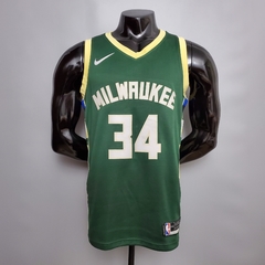 Camisa Milwaukee Bucks Silk - Antetokounmpo 34, Lillard 0