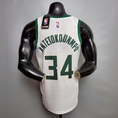 Camisa Milwaukee Bucks Silk - Antetokounmpo 34, Lillard 0 - comprar online