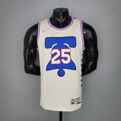 Camisa Philadelphia 76ers Silk 2021 - Embiid 21, Simmons 25 na internet