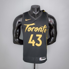 Camisa Toronto Raptors Silk 2021 - Siakam 43, Lowry 7