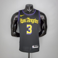 Camisa Los Angeles Lakers Silk - James 23, Davis 3, Bryant 24 na internet